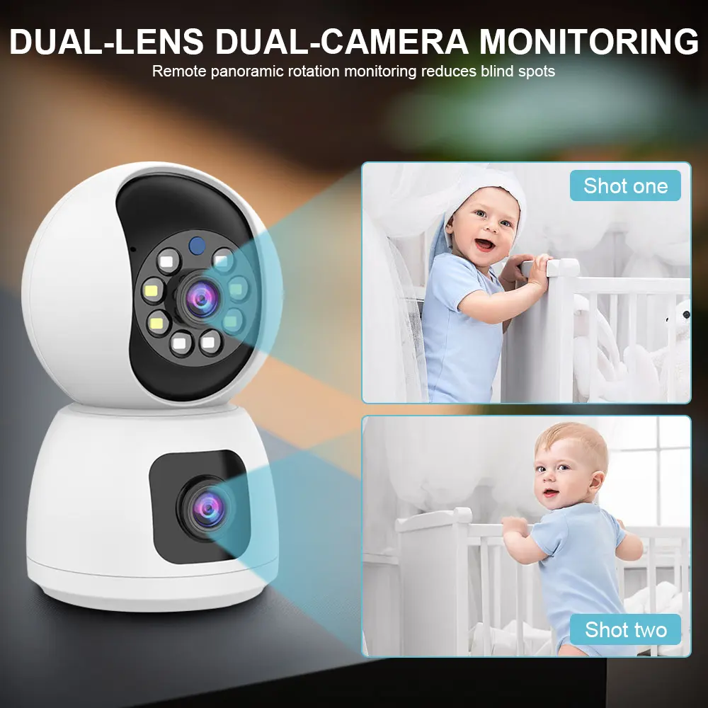 CWY6203, Full-colour night vision, dual-lens pan-tilt camera
