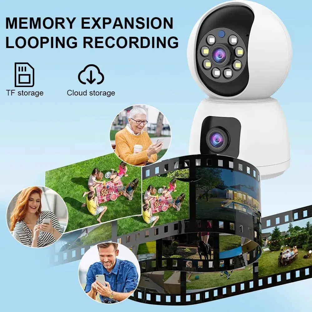 CWY6203, Full-colour night vision, dual-lens pan-tilt camera